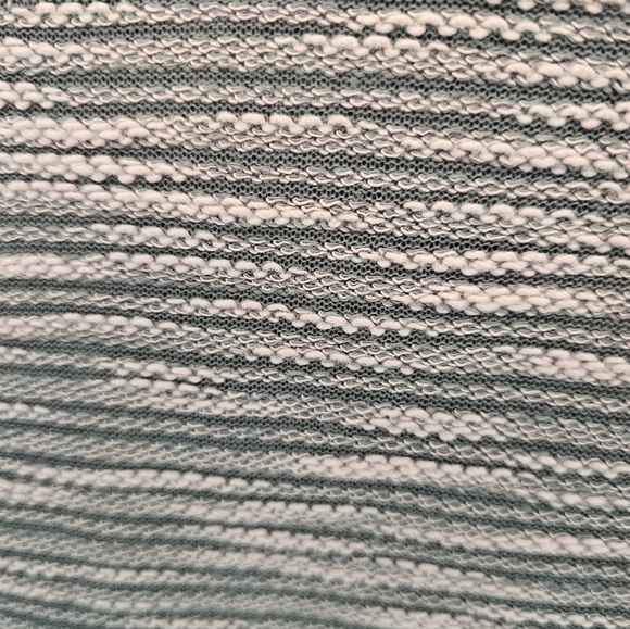 H&M Pink Gray Knit Sweater Medium Textured Pullover 3/4 Sleeve Casual Top - Picture 3 of 9